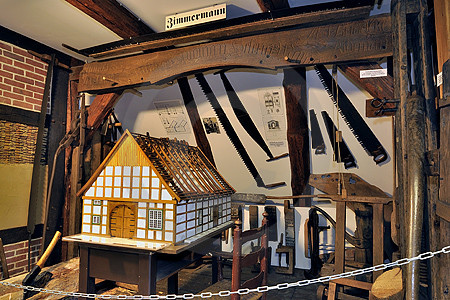 Zimmermannshandwerk im Stadtmuseum