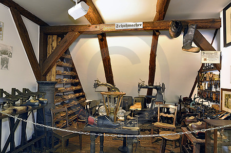 Schuhmacherhandwerk im Stadtmuseum