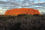 Der Uluru im Abendlicht