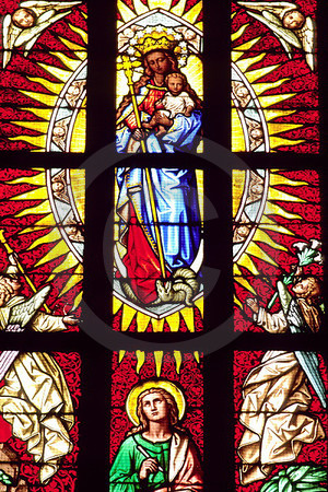 Lana - Kirchenfenster in Niederlana