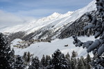 Winter in Obergurgl im Ötztal, Ötztaler Alpen mit Hochfirst, Tirol, Österreich