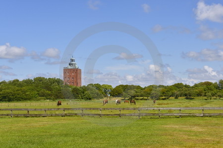 Landschaft mit Leuchtturm