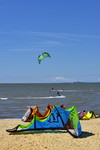 Kitesurfing auf der Elbe