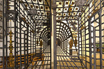 Perspektivisches Gitter im Dom St. Peter