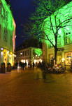Illuminierte Haeuser im Heger-Tor-Viertel